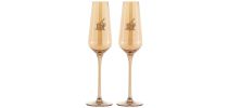 M&W Glamour Flute 230ml Set of 2 Gold