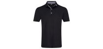 FootJoy Athletic Fit - Lisle Solid Gingham Trim Shirt