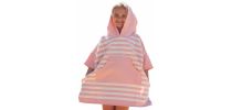 Ocean Stripe Kids Poncho