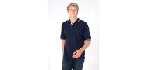 Mens Single Stripe  Trim Polo Shirt