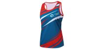 Ladies' 100%Polyester Sublimated Sports Singlet