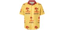 Men's Sublimated Imitation Cotton Cuban Collar Shirt