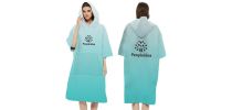 100% Microfibre Sublimation Hooded Change Towel