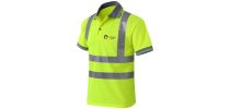 Unisex Polyester Hi-Vis Reflective S/S Polo
