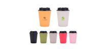 350ML Double Wall Wheat Straw Water Cup with Lid