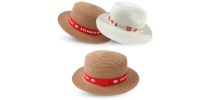 Straw Hat with Ribbon