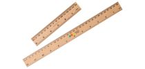 Dual Scale Wooden Ruler