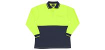 Hi Vis Long Sleeve Polo Shirt