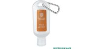 Hand Sanitiser With Carabiner 30Ml Made In Australia