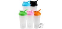BPA Free Fitness Shaker Bottle with Loop 600ml