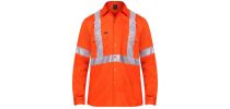 Vented Open Front L/S 3M Tape "X" Design