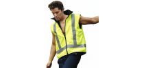 Unisex Adults Hi-Vis Reversible Vest With Reflective tape
