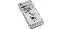 Dual Pocket Slim Silicone Phone Wallet