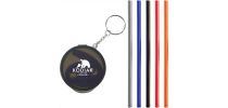 Reusable Silicone Straw Keychain