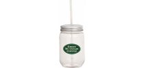 Mason Jar 650ml with Silver Tin Lid