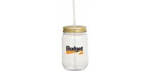 Mason Jar 650ml with Gold Tin Lid