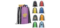 Reflective Drawstring Cinch Backpack