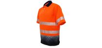 Unisex Adults Hi-Vis S/S Sublimated Reflective Polo