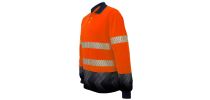 Unisex Adults Hi-Vis L/S Sublimated Reflective Polo