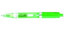 Green Led Light Barrel Plastic Pen