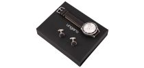 Set Leone Black (watch & Cufflinks)