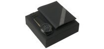 Set Ungaro Black (passport Cover & Watch)