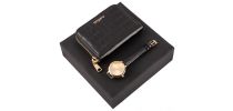 Set Lina Black (mini Wallet & Watch)