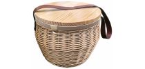 Scotch Wicker Picnic Cooler Basket(round)