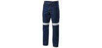 Mens Foundations 14.5 Oz Enzyme Washed Denim Jean With Tape