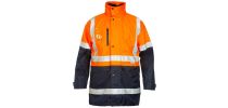 Mens Foundations Hi-Visibility 4 In 1 Two Tone Jacket With Tape