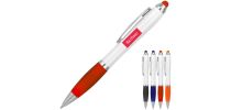 Plastic Pen Ballpoint Stylus White Cara