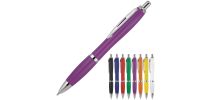 Plastic Pen Ballpoint Solid Colours Cara