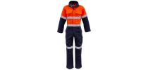 Mens Orange Flame HRC 2 Hoop Taped Spliced Overall