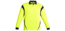 Mens Hi Vis Aztec Polo - Long Sleeve
