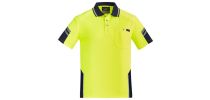 Mens Reinforced Hi Vis Squad S/S Polo