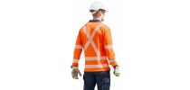 Unisex Hi Vis X Back NSW Rail Long Sleeve Polo