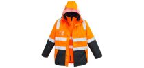 Mens Hi Vis 4 in 1 Waterproof Jacket