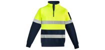 Mens Hi Vis 1/4 Zip Pullover - Hoop Taped