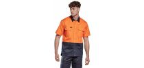 Mens Hi Vis Short Sleeve Shirt