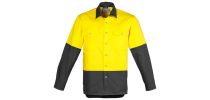 Mens Hi Vis Spliced Industrial Shirt