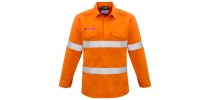 Mens FR Closed Front Hooped Taped Shirt