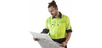 Mens Hi Vis Outdoor Long Sleeve Shirt