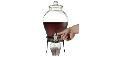Glass beverage dispenser Sam