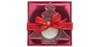 Glass tea light holder Casey