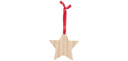 Wooden Christmas ornament Star Caspian