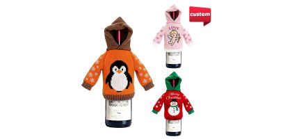 Customisable Knitted Wine Bottle Cover