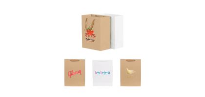 Small Vertical Paper Bag with Rope Handle(150 x 220 x 90mm)