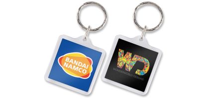Square Lens Key Ring