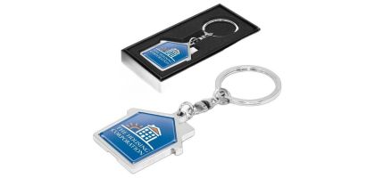 House Metal Key Ring