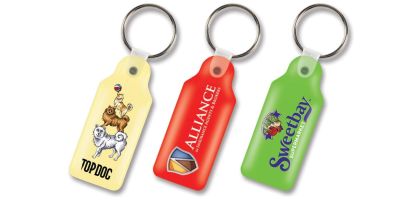 Rectangle Flexi Resin Key Ring